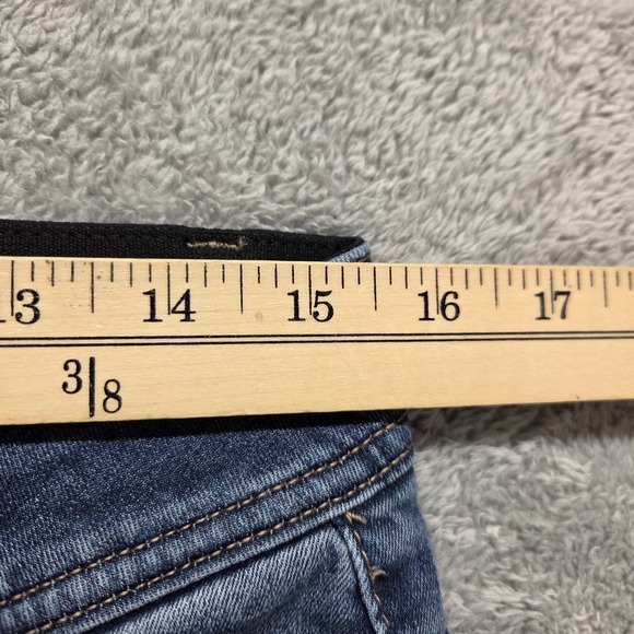 Democracy Jeans Womens 10 Blue Flare Mid Rise Ab Technology Stretch Denim - Picture 3 of 9